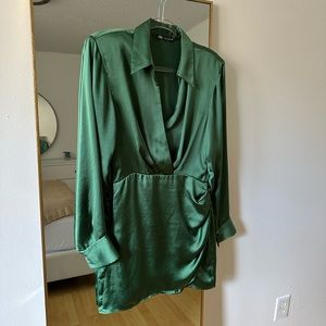 Zara green dress